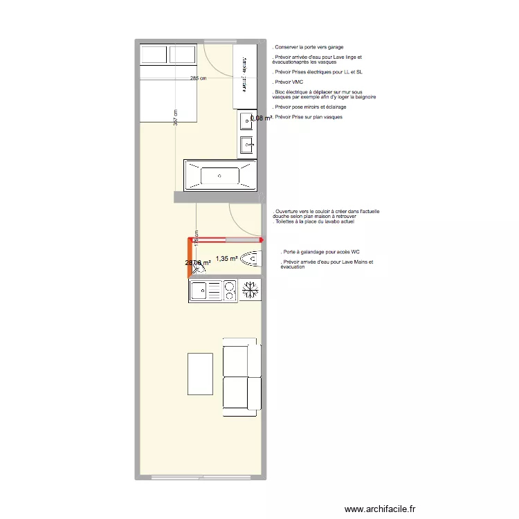 PLAN STUDIO RAMATUELLE 3. Plan de 
