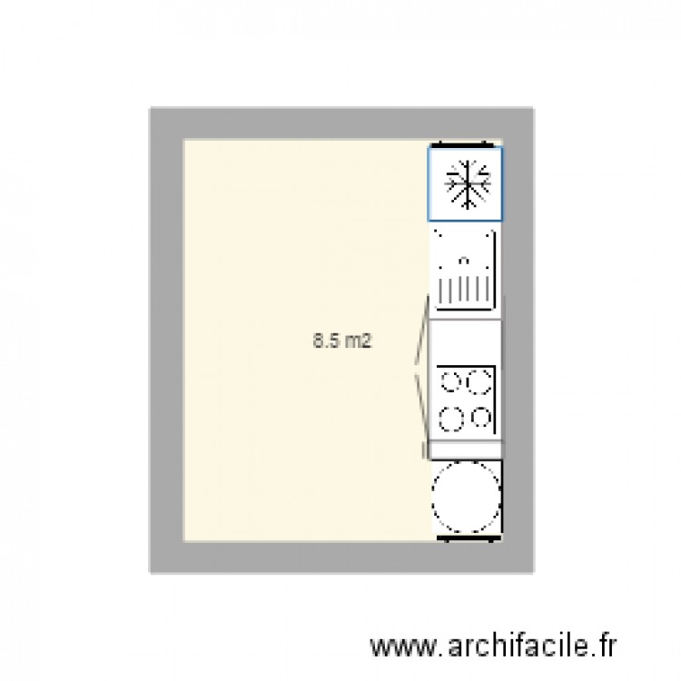 cuisine T2 victor hugo. Plan de 0 pièce et 0 m2