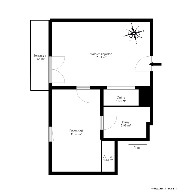 EDIFICI NEVADA 1 AP 27 PAS DE LA CASA. Plan de 0 pièce et 0 m2