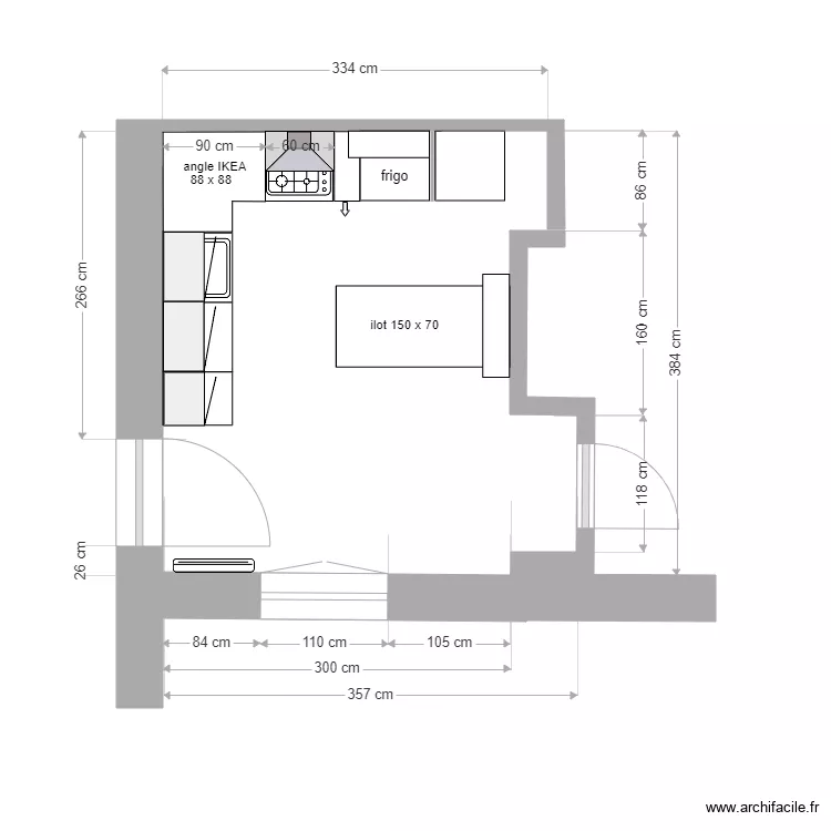 cuisine IsaV4. Plan de 