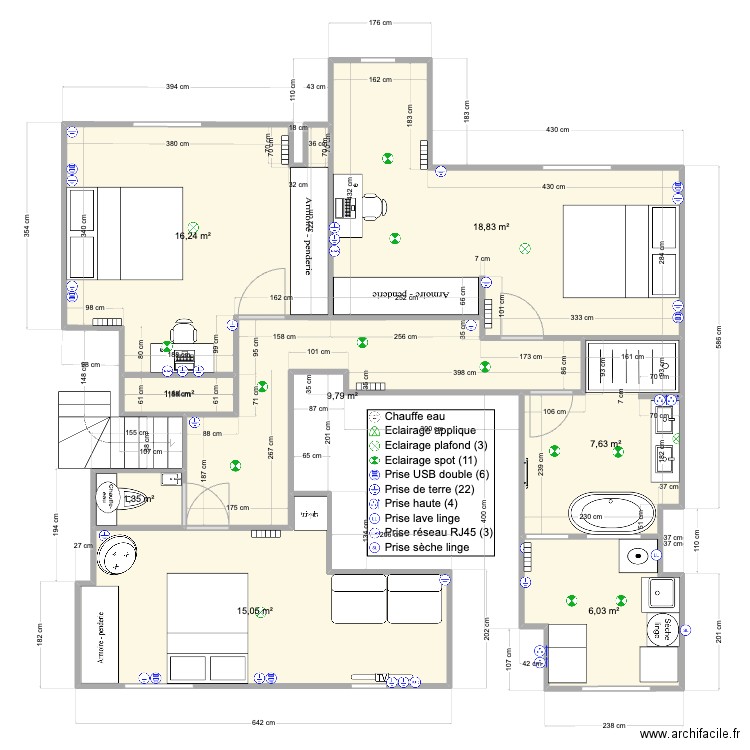 Pornichet 1er Base V1. Plan de 0 pièce et 0 m2