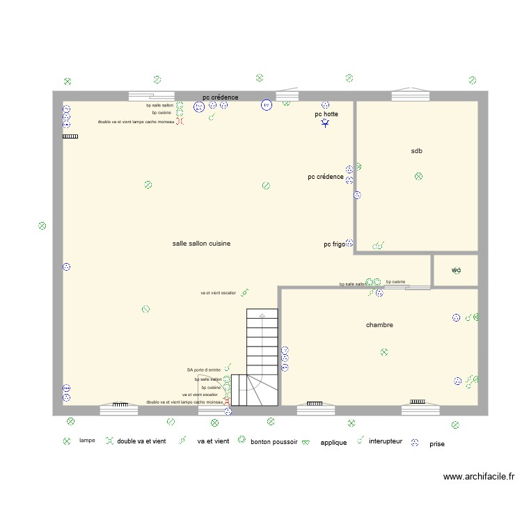cyril rdc. Plan de 0 pièce et 0 m2