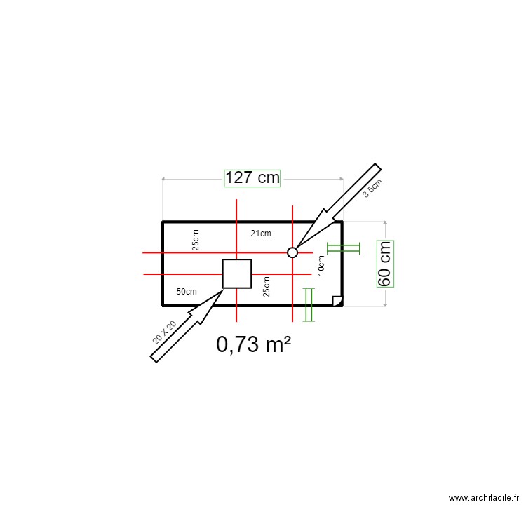 master bathroom counter. Plan de 1 pièce et 1 m2