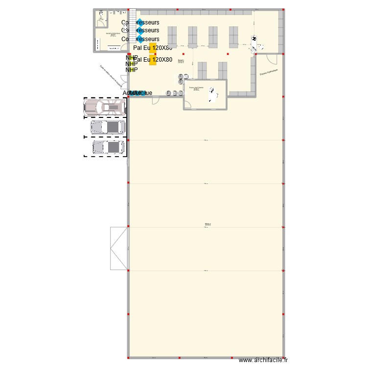 Agrimeca70 Dampierre/ salon V5. Plan de 10 pièces et 1492 m2