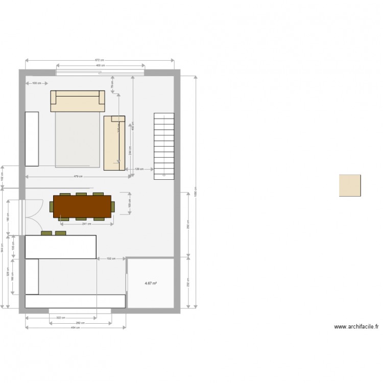 1er étage meublé  table séparée pouf 99 99. Plan de 0 pièce et 0 m2