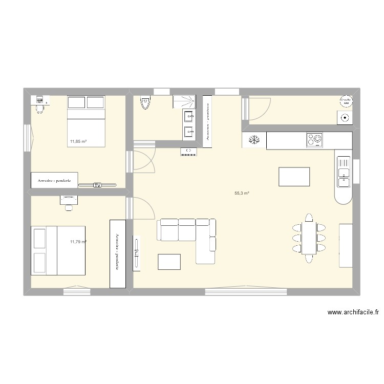 maison . Plan de 0 pièce et 0 m2
