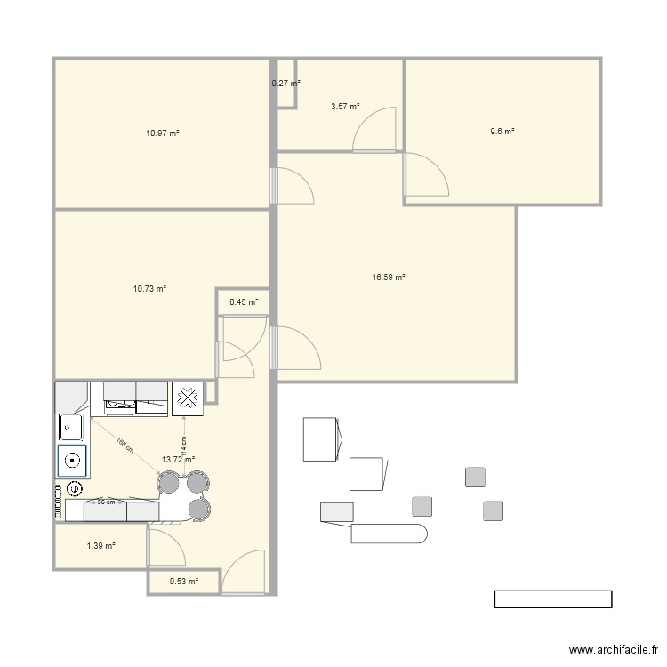 T4 Coutures Renove NRA 6. Plan de 0 pièce et 0 m2