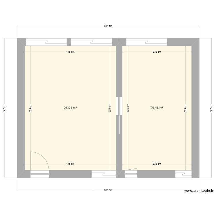 extension avec isolation intérieur. Plan de 0 pièce et 0 m2