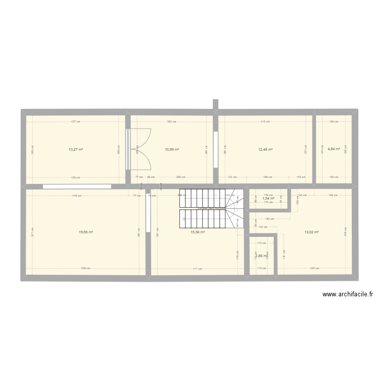 Famille Bastide. Plan de 14 pièces et 176 m2