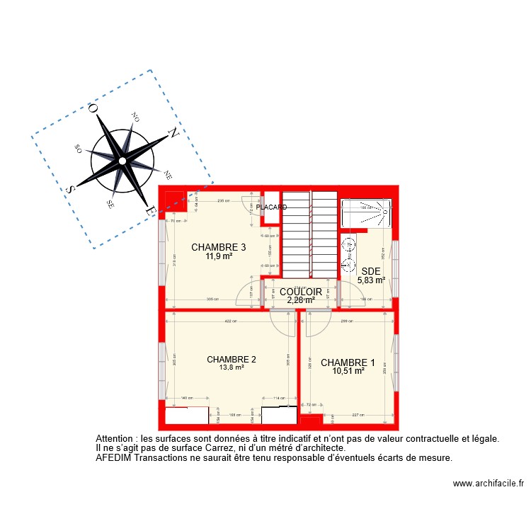 6683 ETAGE 1. Plan de 0 pièce et 0 m2