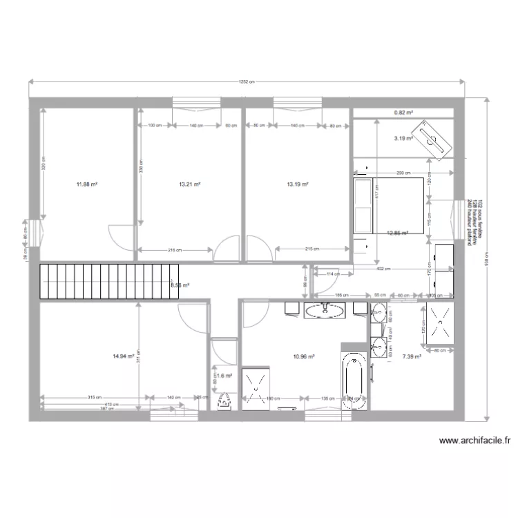 etage complet lit 1 4 1 17. Plan de 