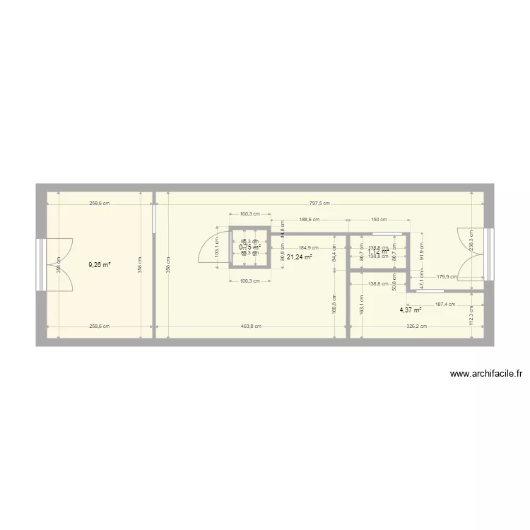 T2 Chatillon. Plan de 