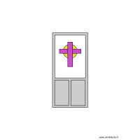 porte &eacute;glise alu