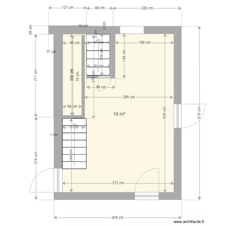 Hall accueil et local technique lingerie. Plan de Hall accueil et local technique lingerie. Plan de