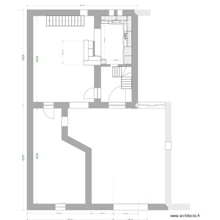 LAURIS PLAN PROJET CUISINE. Plan de 5 pièces et 119 m2