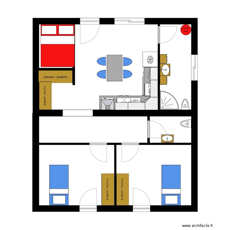 maison modulaire. Plan de 0 pièce et 0 m2