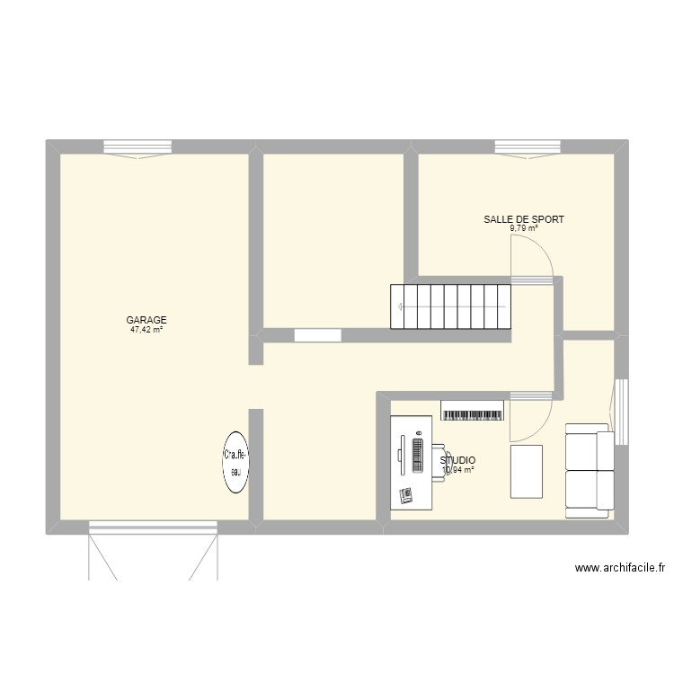 Sous sol maison. Plan de 0 pièce et 0 m2
