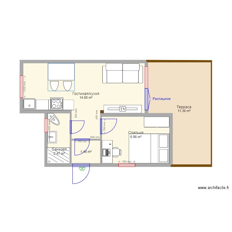 Istra Mishutino 1. Plan de 0 pièce et 0 m2