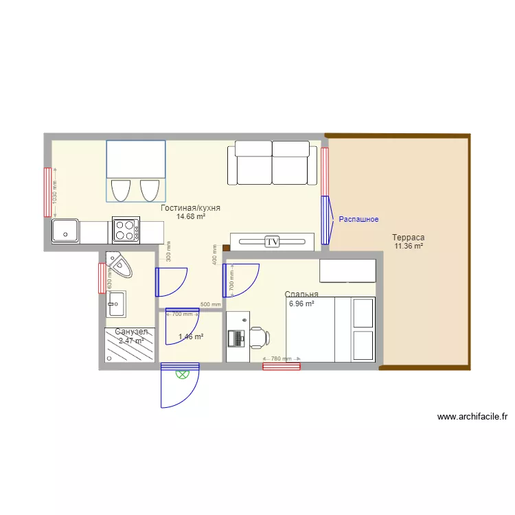 Istra Mishutino 1. Plan de 