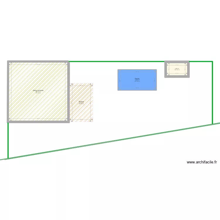 Plan piscine. Plan de 