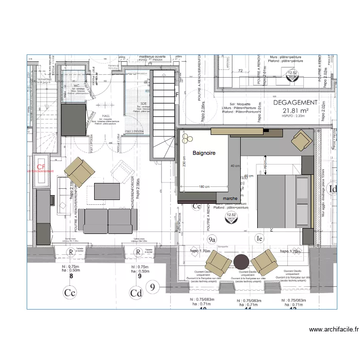 Bed 7 bath B. Plan de Bed 7 bath B. Plan de