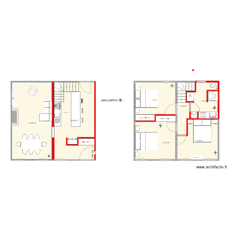 PLAN DEFINITIF 30 ESNANDES. Plan de 7 pièces et 95 m2