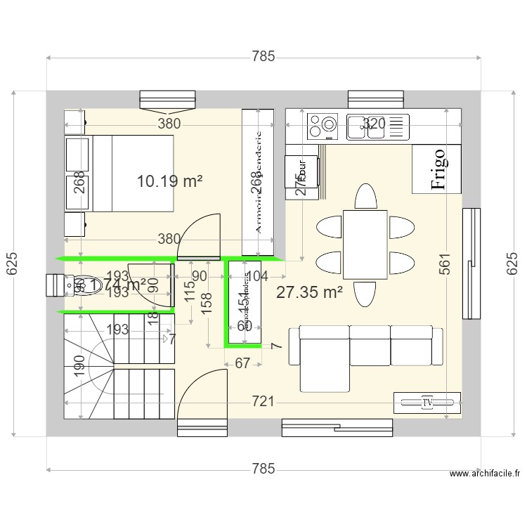 ROULAND / MAUCHOSSE RDC 2. Plan de 0 pièce et 0 m2