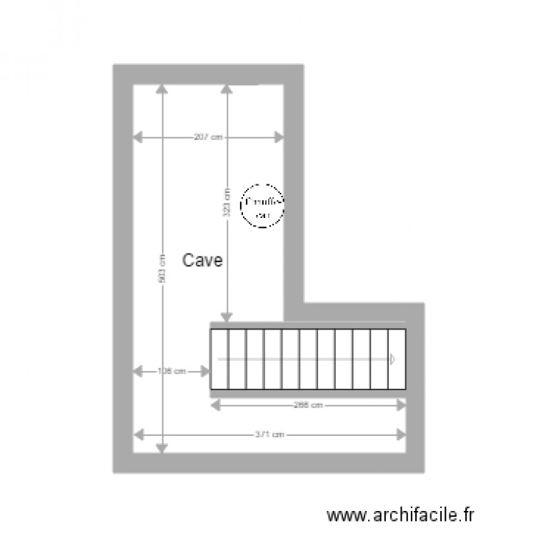 cave. Plan de 0 pièce et 0 m2