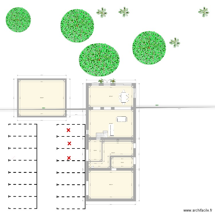 Amménagement Rez de chaussée. Plan de 0 pièce et 0 m2