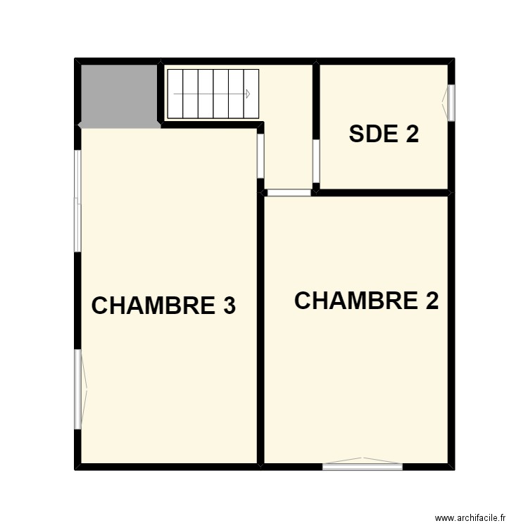 ICART 1ER. Plan de 5 pièces et 38 m2