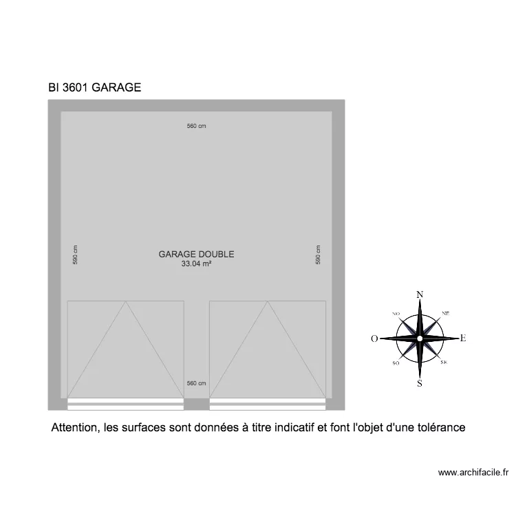 BI 3601 GARAGE. Plan de BI 3601 GARAGE. Plan de
