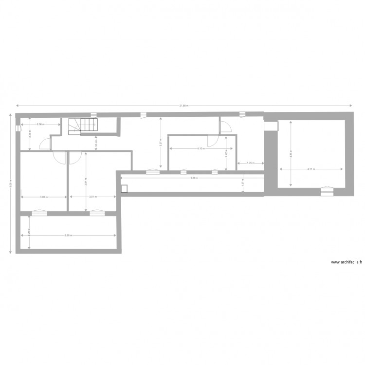 Bastide Mahon Etage. Plan de 0 pièce et 0 m2