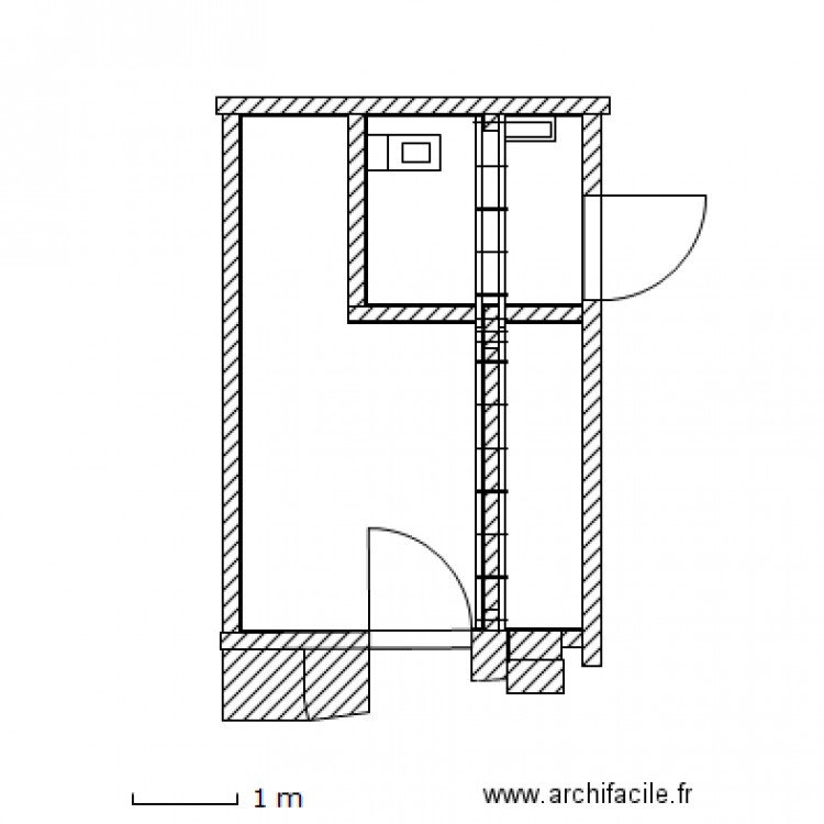 Local fini . Plan de 0 pièce et 0 m2