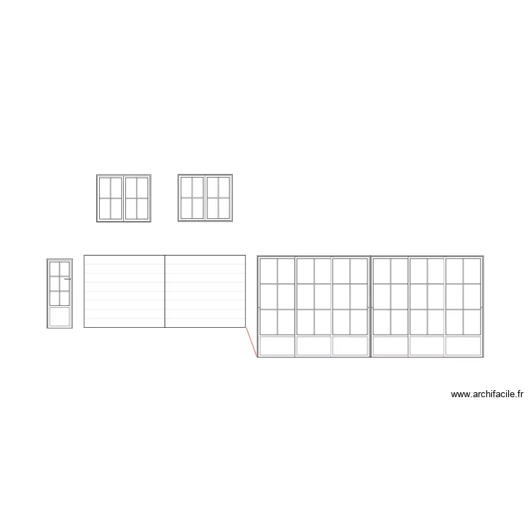 fa&ccedil;ade sous sol. Plan de 