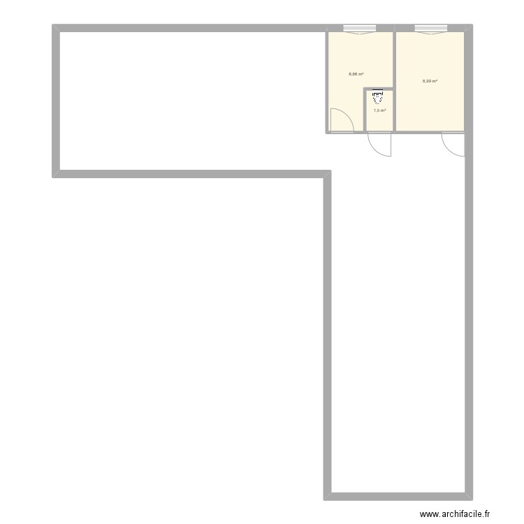 Maison ORCET. Plan de 3 pièces et 17 m2