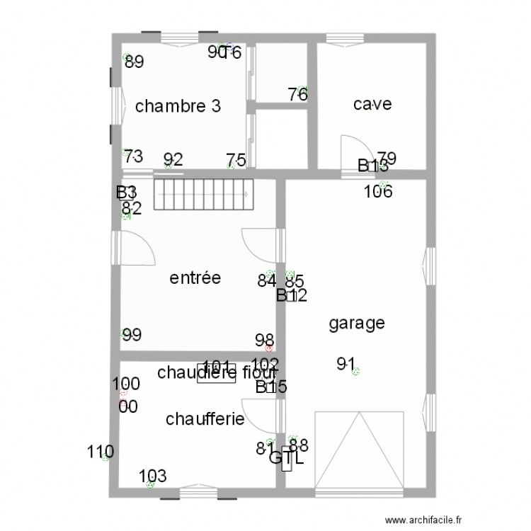 prise de courant sous sol. Plan de 0 pièce et 0 m2