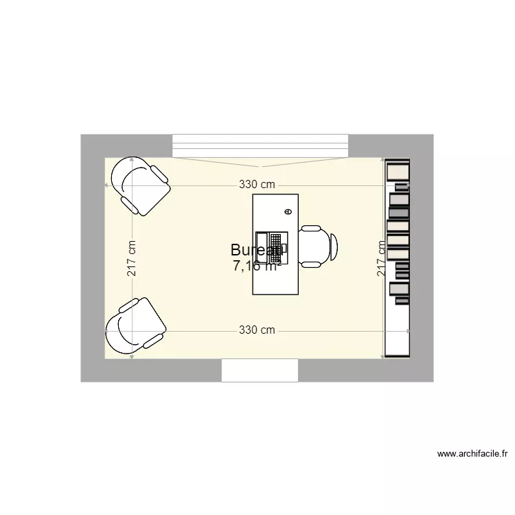 houbotte bureau. Plan de 
