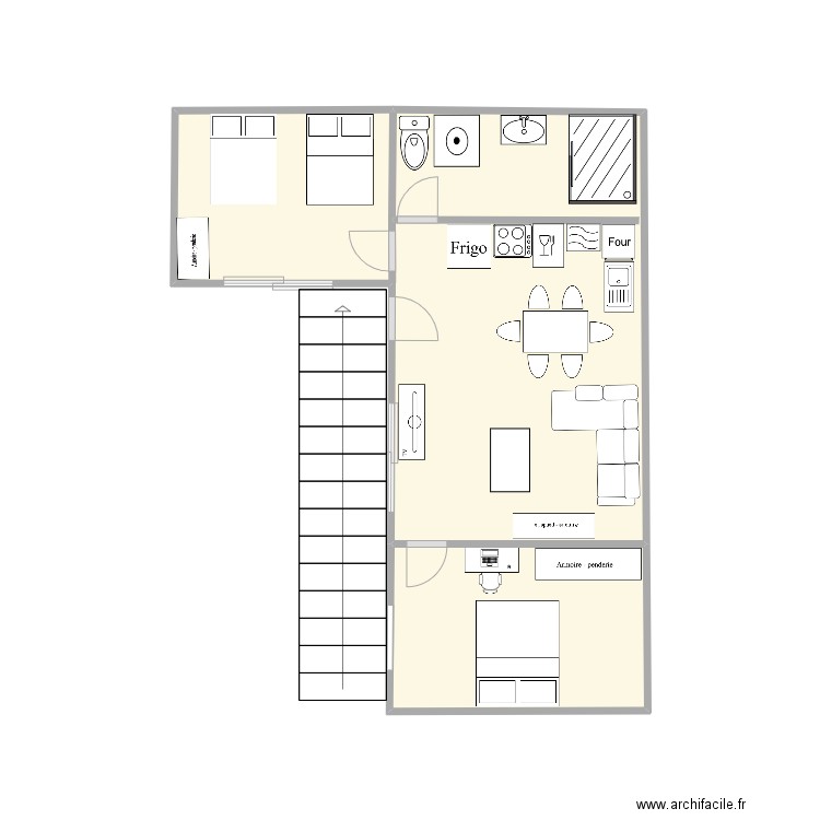 Pergolese +1. Plan de 0 pièce et 0 m2
