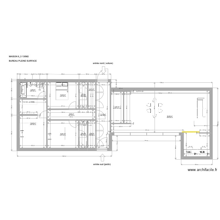 maison 16B-suivant plan 95-nicolas. Plan de 12 pièces et 130 m2