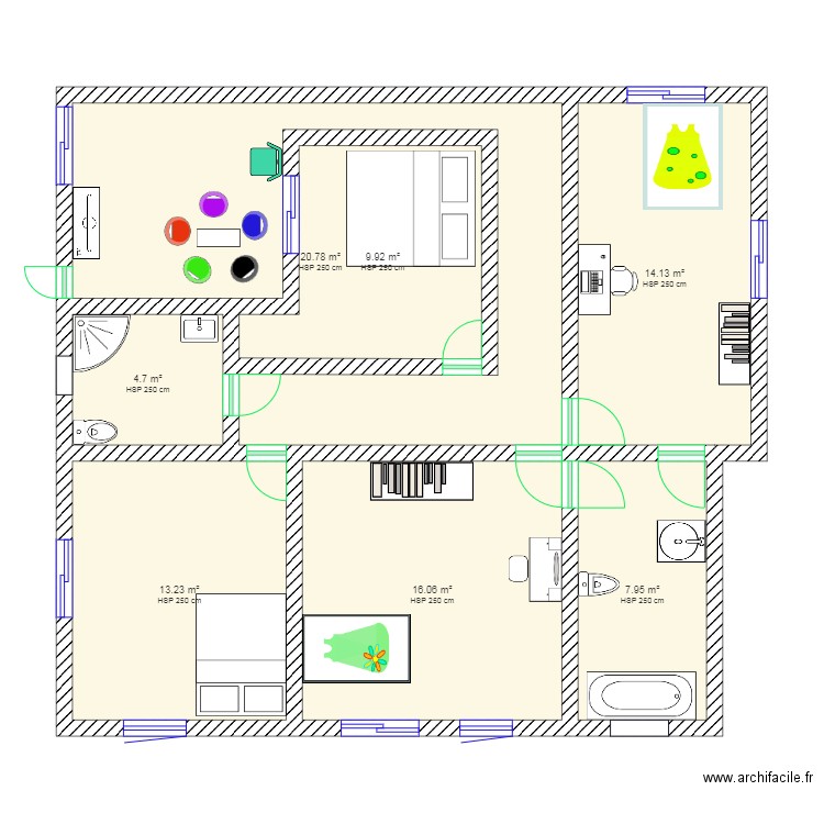 PLAN ETAGE MANIA. Plan de 0 pièce et 0 m2