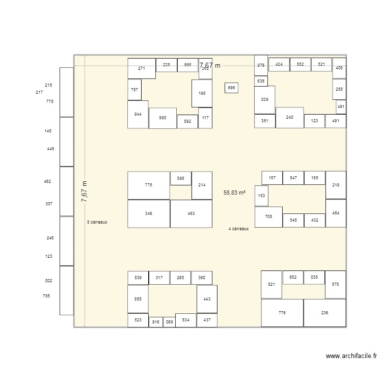 OP BEAUTE AUTOMNE. Plan de 1 pièce et 59 m2