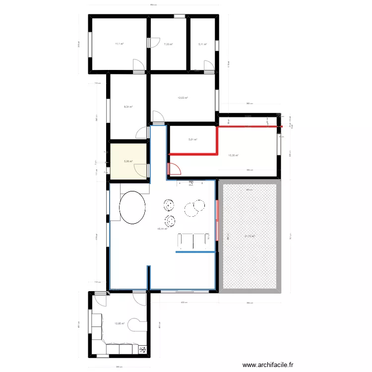 Chagoury version . Plan de Chagoury version . Plan de