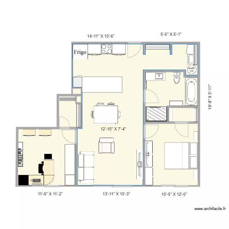 Condo2. Plan de 