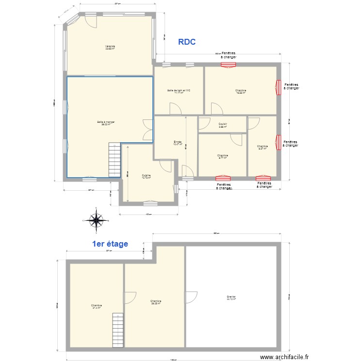 SOULIER Luriecq. Plan de 0 pièce et 0 m2