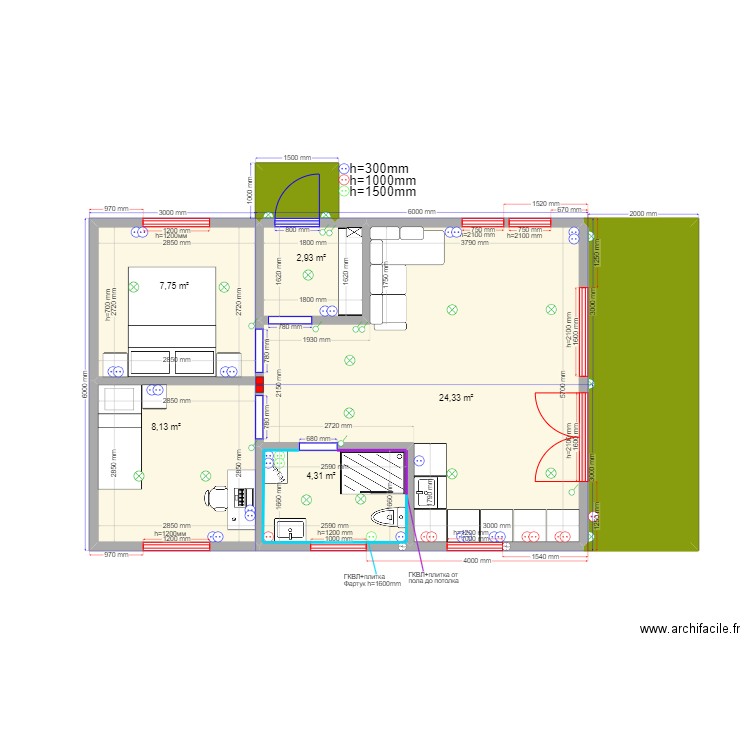 Яна Ногинск 54 2 эл. Plan de 0 pièce et 0 m2