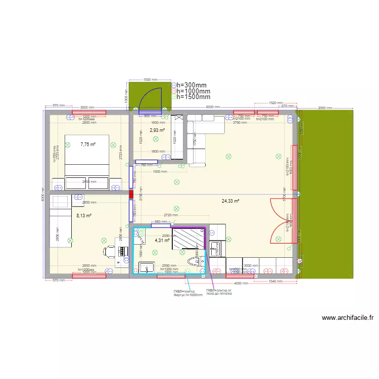Яна Ногинск 54 2 эл. Plan de 