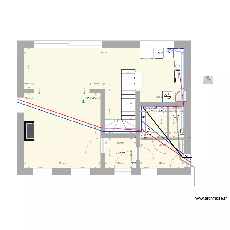 plan maison  RDC PLOMBERIE 1. Plan de 