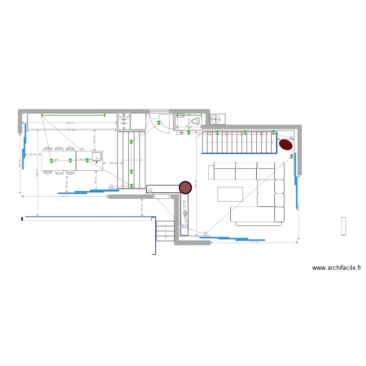 Roc Mer  R 1   Plan Electricité PC. Plan de 0 pièce et 0 m2