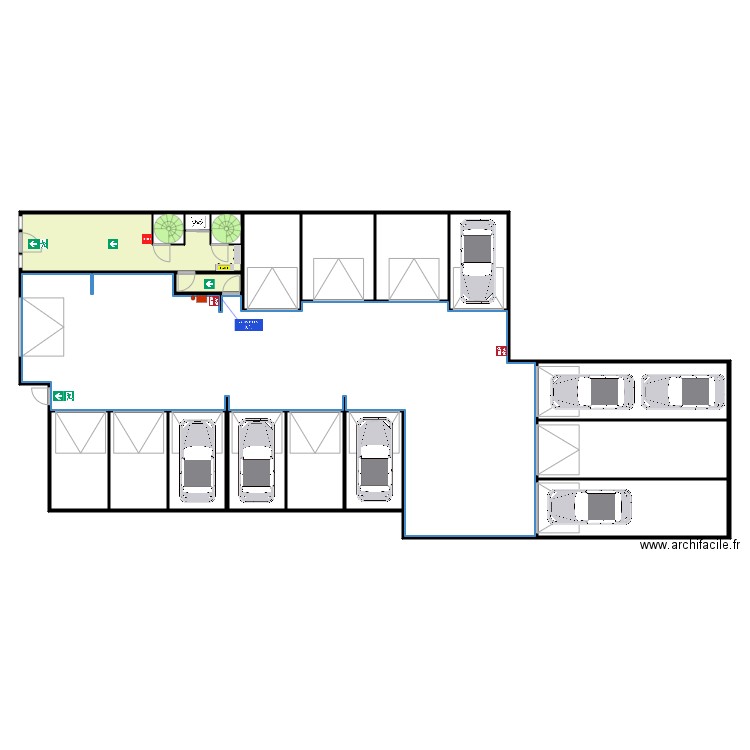 Cap timone garage RDC. Plan de 0 pièce et 0 m2