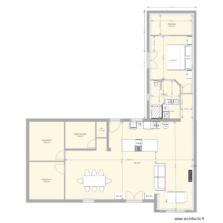 maison. Plan de 0 pièce et 0 m2